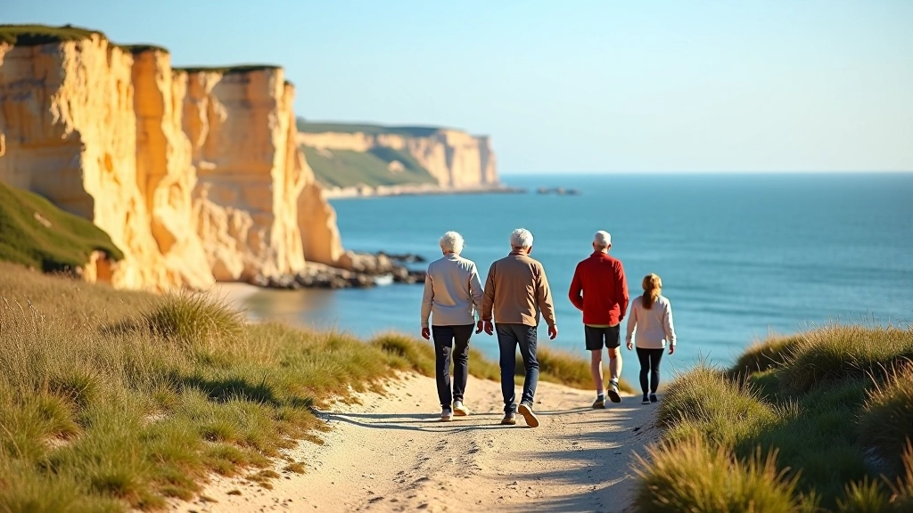 Seniori pārgājienā pa stāvkrastiem